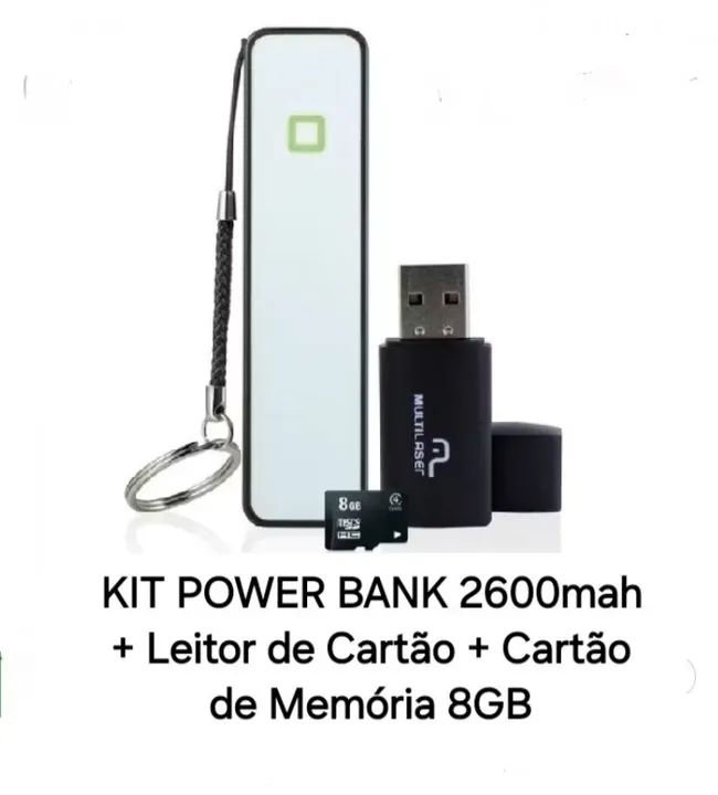 KIT POWER BANK MULTILASER 2600mah - Foto 2