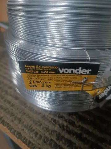 Arame Galvanizado vonder BWG 18 1,24mm - Foto 4