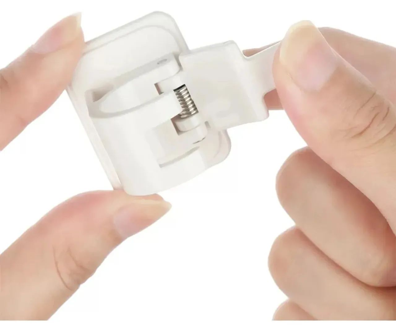 5 pares de ganchos auto adesivos branco, para cortinas  - Foto 3