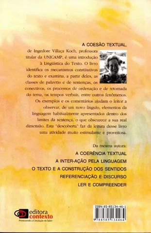 Livro - A Coesão Textual / Ingedore Grunfeld Villaça Koch - Foto 2