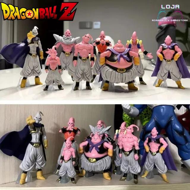 Kit 8 Peças Majin Boo DragonBall Z 7-11cm Novos - Aceito OLXPAY e Faço Envio