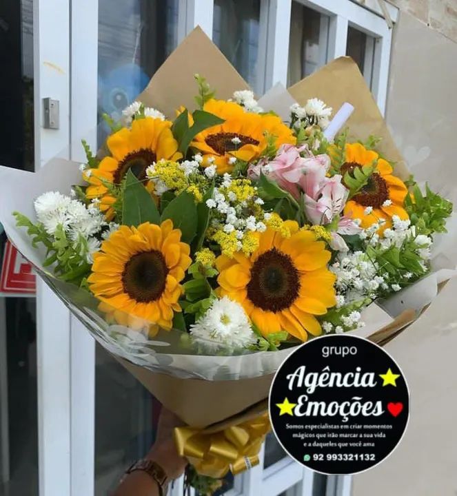 Buquê de Girassóis para presentear presente único 