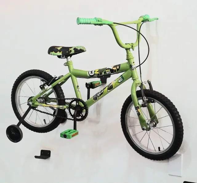 Bicicleta infantil com rodas de treinamento, Aro 16, BEN 10