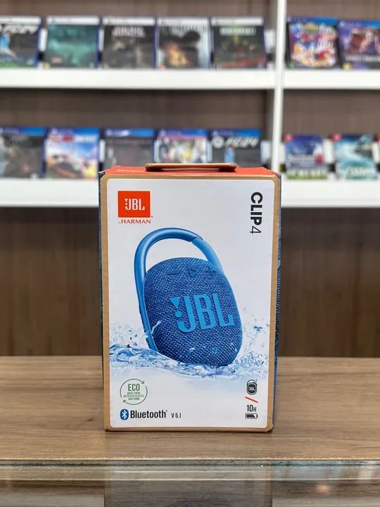 Caixa de Som JBL Clip 4 Ecoblue Nova Sem Juros Loja Fisica