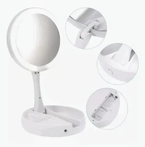 Espelho de Led Com à Pilha ou USB - Novo - Foto 4