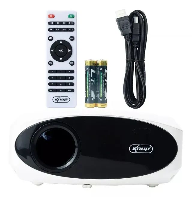 Projetor LED Multimídia 3100 Lúmens - Full HD 1080p com HDMI/USB Loja Coimbra Computadores - Foto 6
