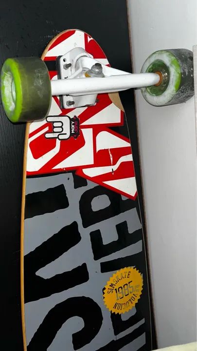 Skate LONGBOARD personalizado pouco usado - Foto 5