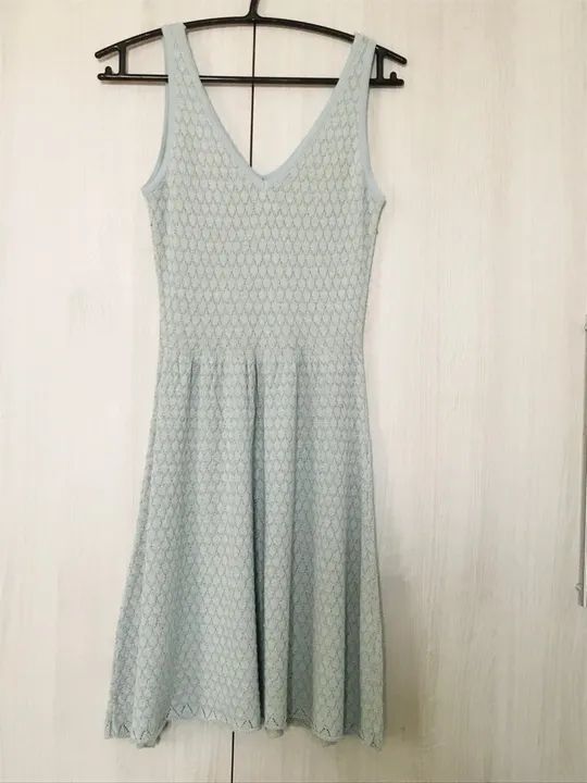 Vestido azul dourado!