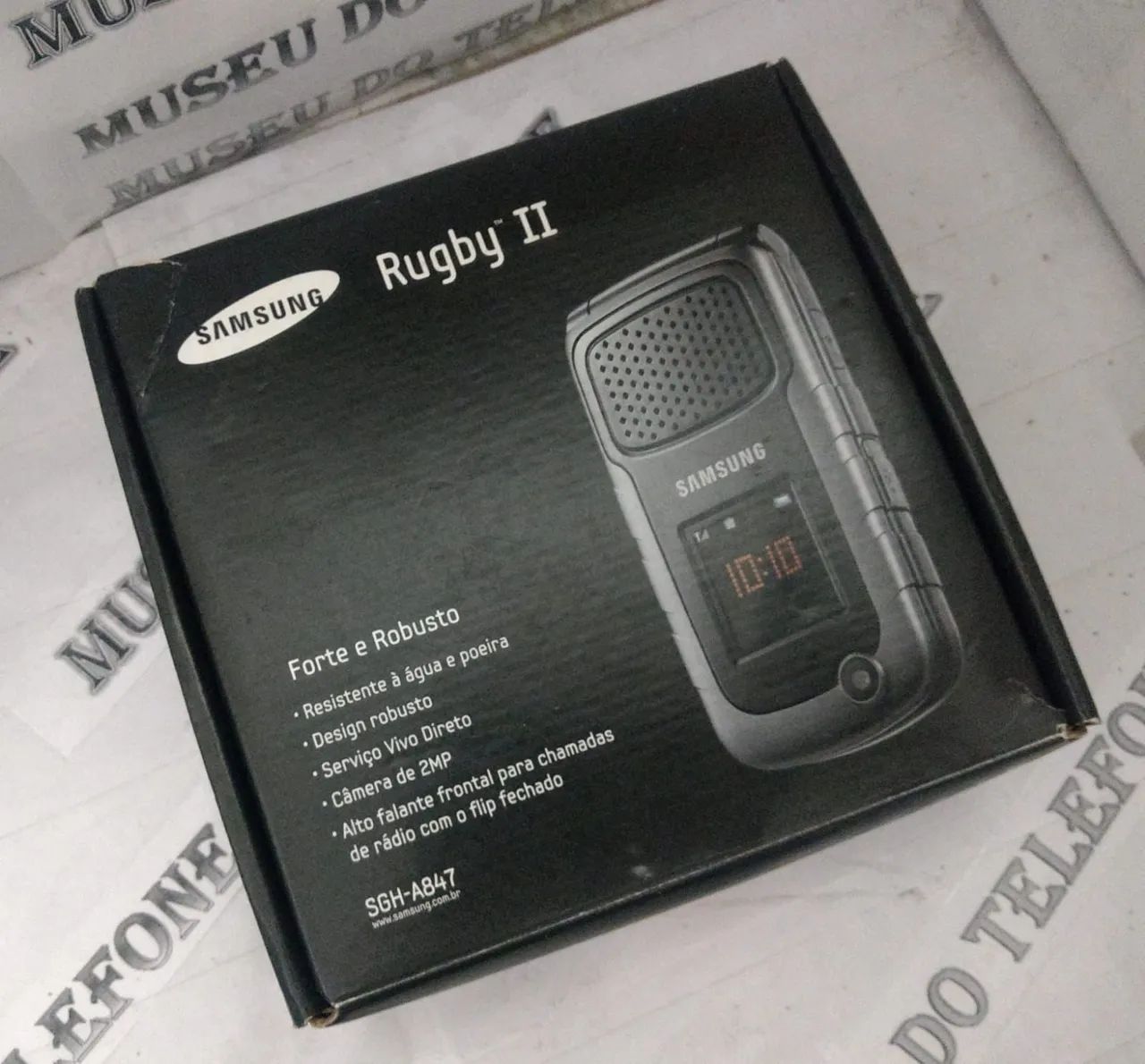 Samsung RUGBY a847 3G série MILITAR celular antigo impecável da