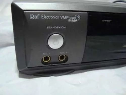 Videokê Bingo VMP 7000 Raf Original Com 4290 Músicas Semi Novo Companha 2 Microfones 1400