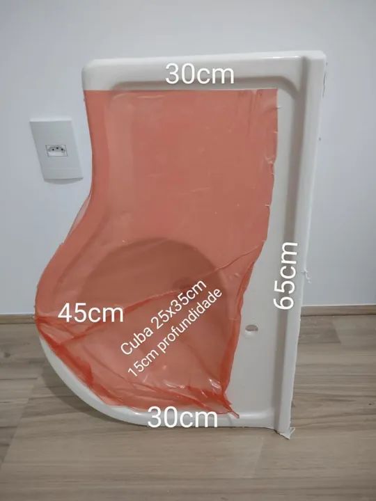 Pia de banheiro nova branca - Foto 2