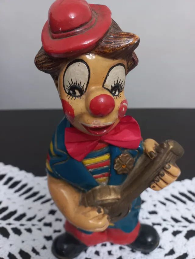 Estatueta de gesso antiga 30 cm  - Foto 2