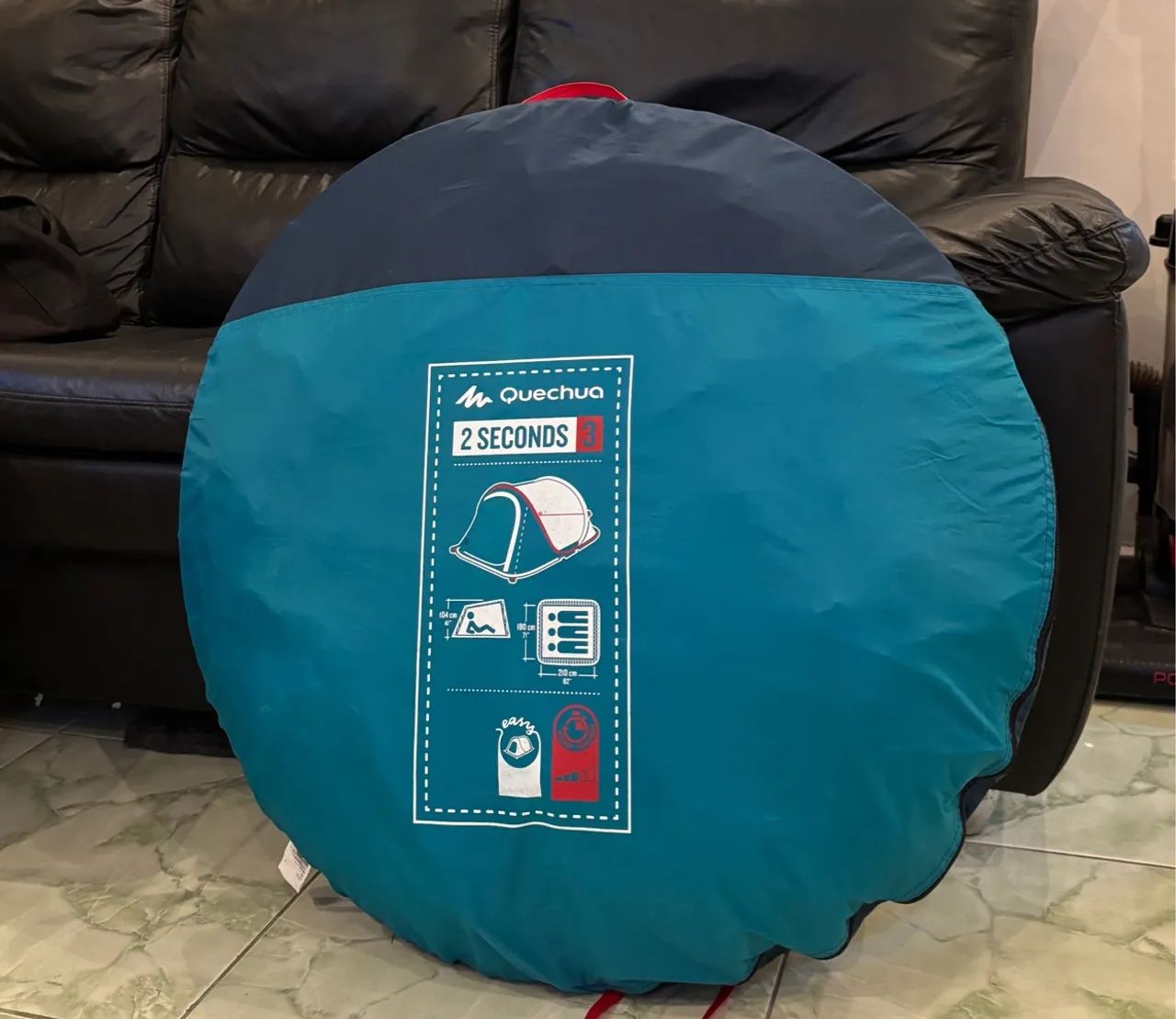 Barraca de Camping Quechua 2 Seconds Easy - 3 Pessoas - Foto 4