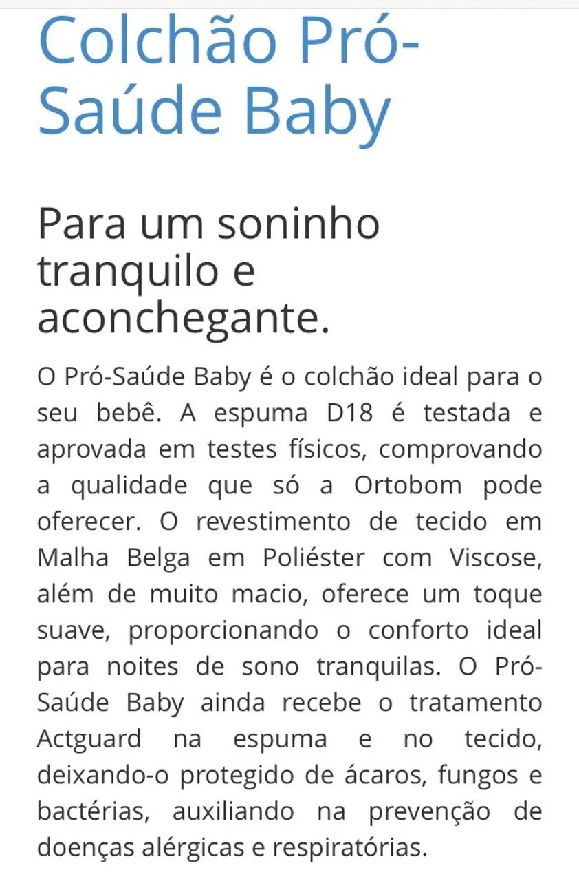 Colchão Pró saúde baby ortobom+ capa de colchão  - Foto 4