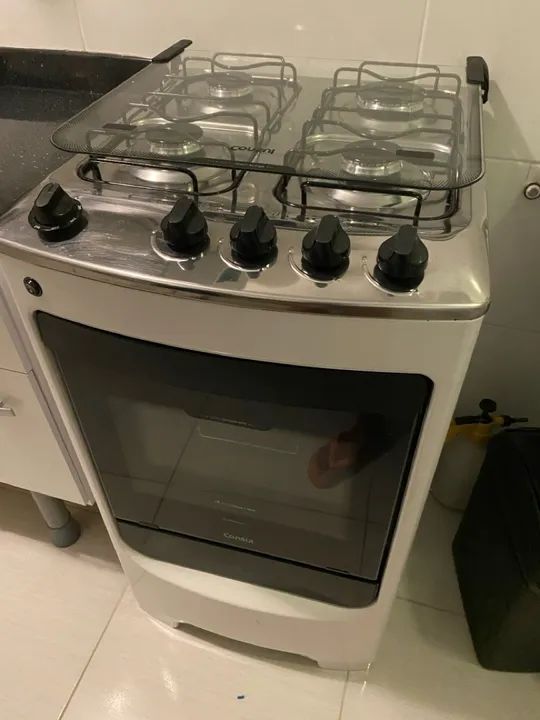 Fogão Consul 4 Bocas Branco gás encanado 
