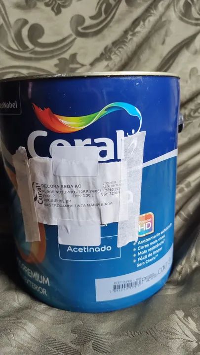 Vendo um galão de tinta acetinado manipulado  - Foto 3