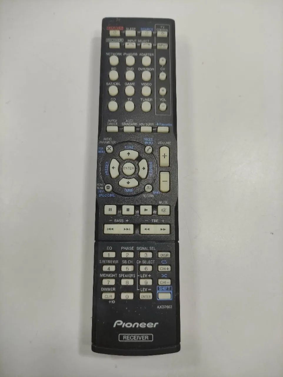 Controle Remoto Receiver Pioneer Axd7622 Ok S/tampa E4r Preto (Usado)