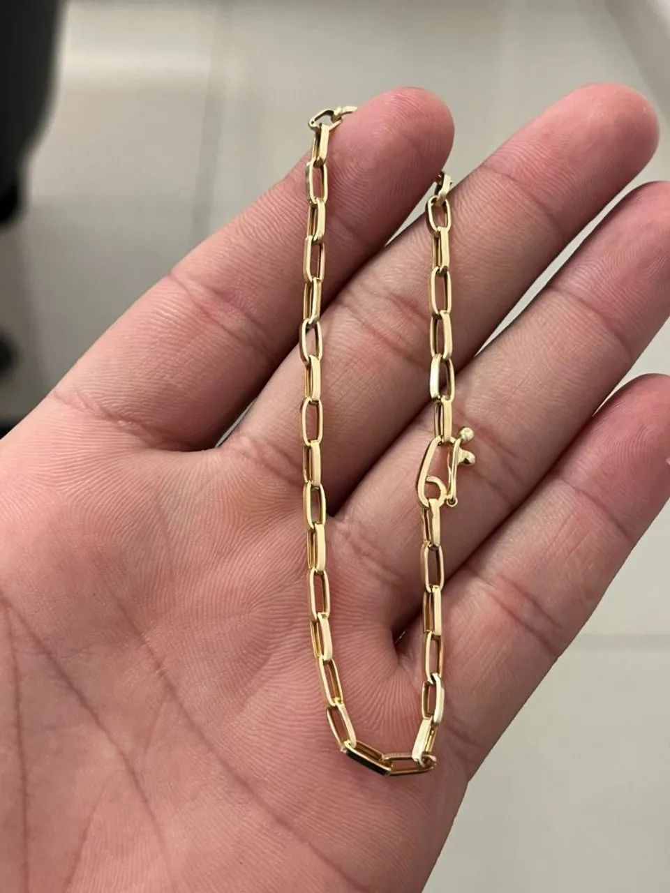 Pulseira de Ouro18k modelo tijolinho 