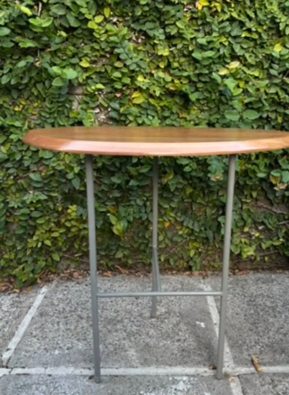 Mesa lateral madeira e ferro  - Foto 2