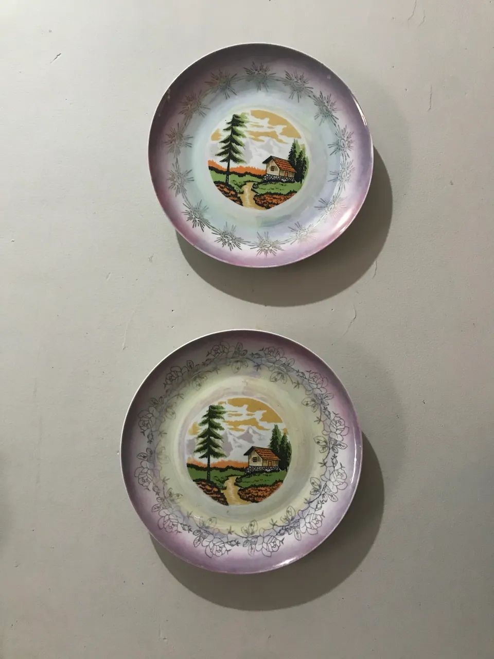 Pratos de porcelana parede português