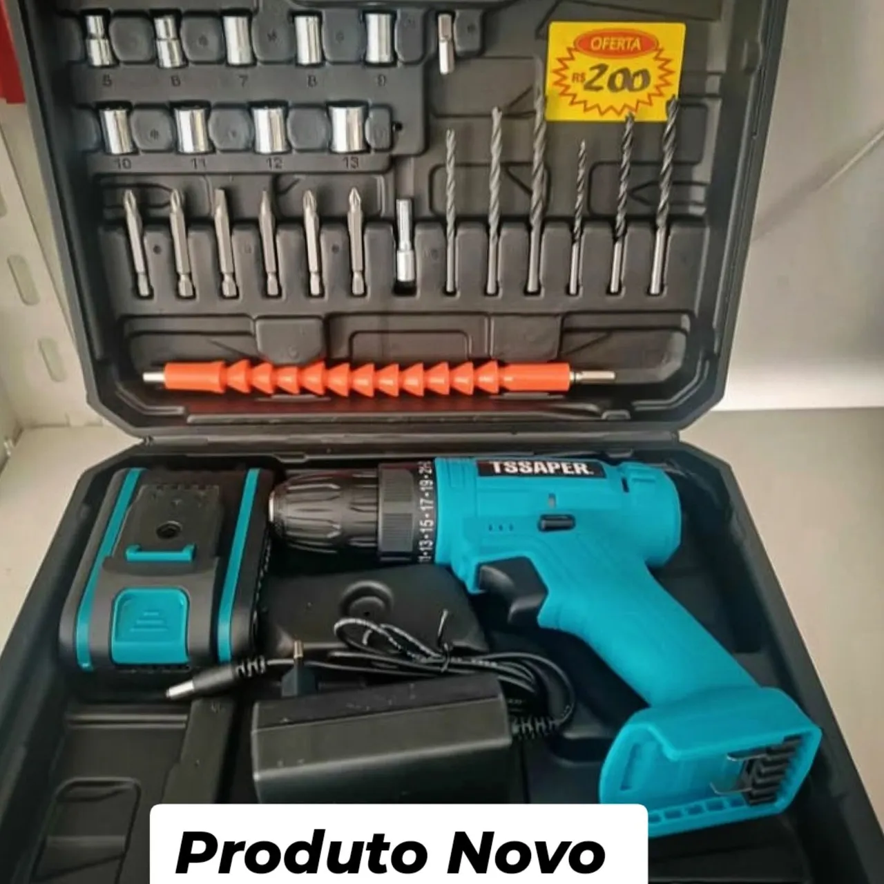 Parafusadeira 20v Completa Tssaper