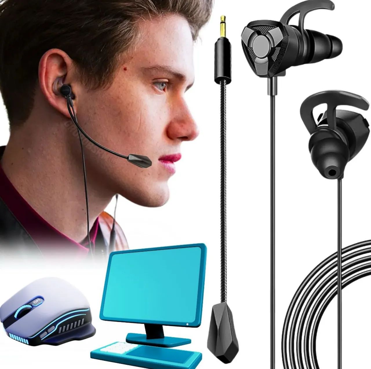 Headset Profissional Ideal Reunioes Aula Online Notebook Cel - Foto 2