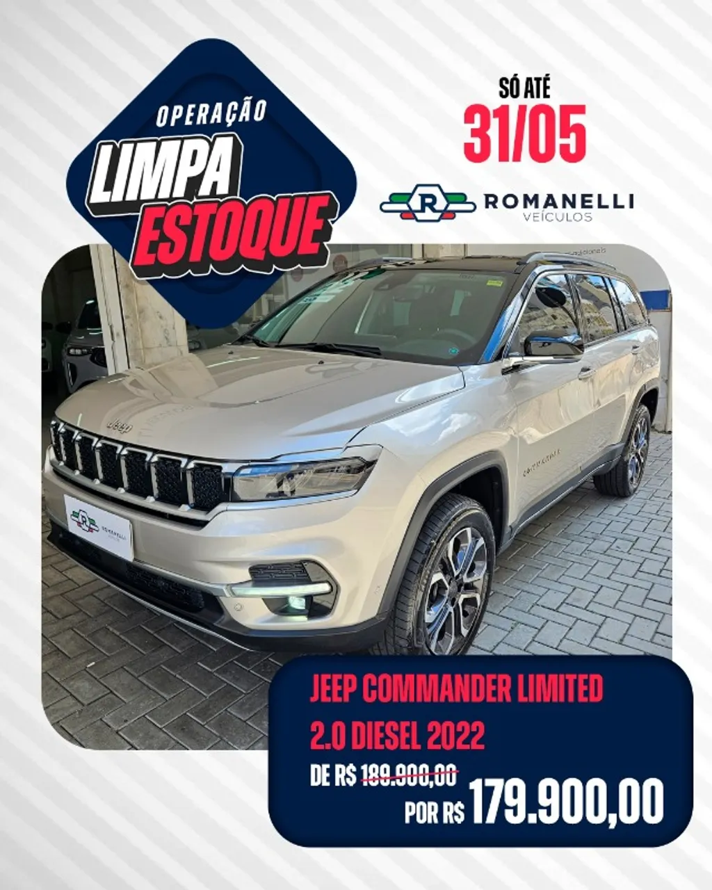 Jeep Commander 2022 Limited Diesel OPERAÇÃO LIMPA ESTOQUE!!!