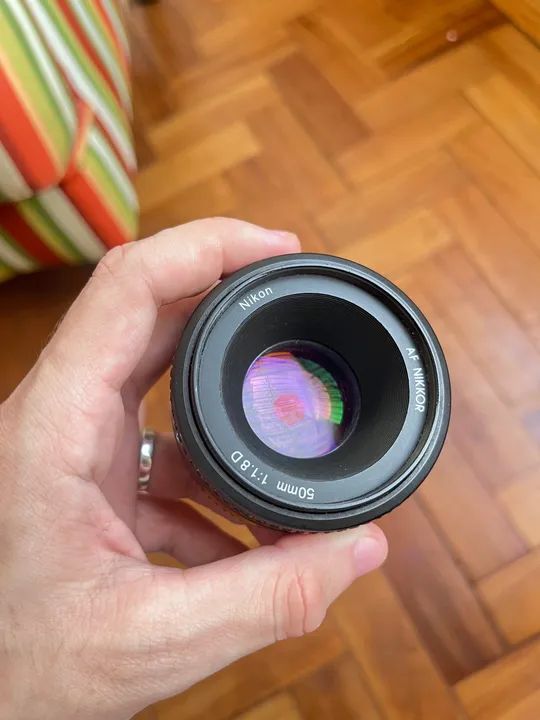 Lente Nikon 50mm f/1.8D ORIGINAL Perfeito Estado - Foto 2