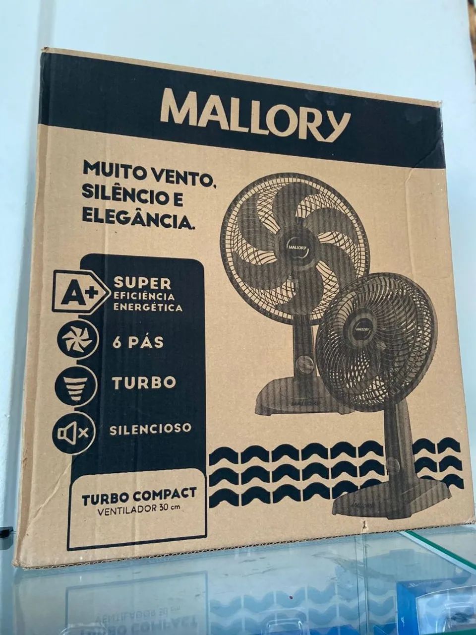 Ventilador de Mesa Mallory Turbo Compact 127V - B * - Foto 3