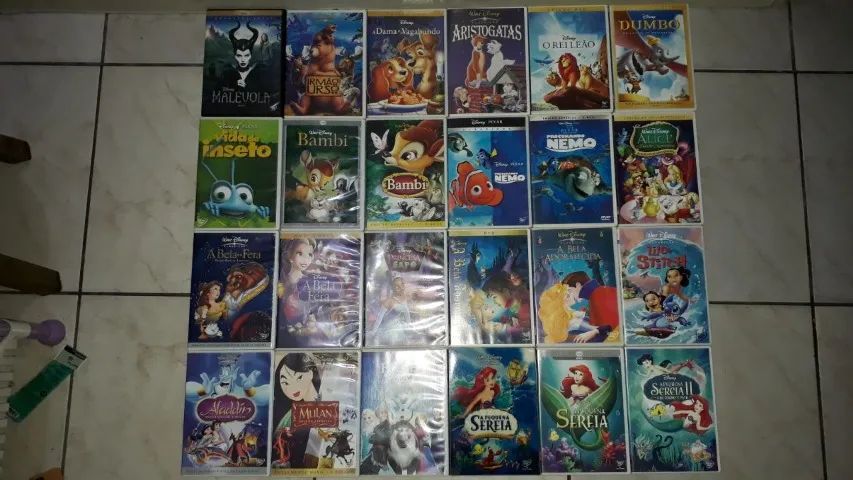DVDs Disney, Pixar e Barbie