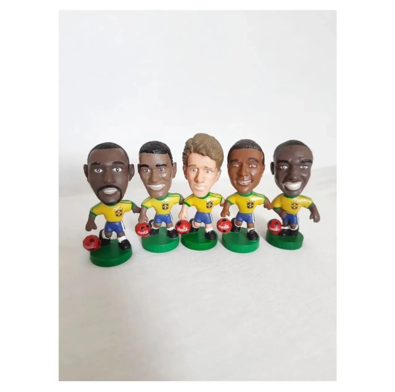4 Bonecos Mini Craques Seleção Brasileira Anos 90