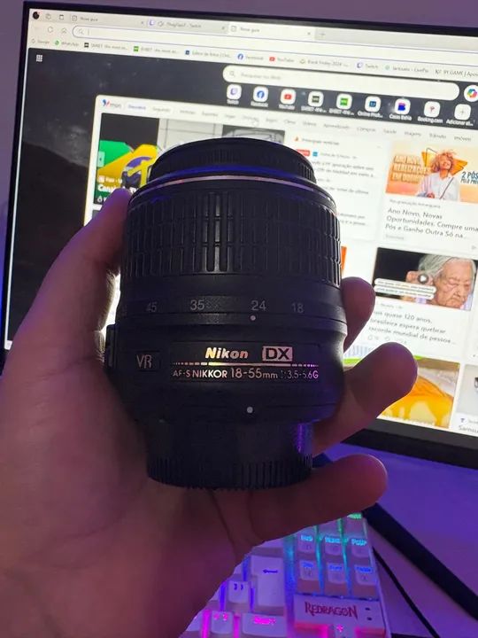 Câmera Nikon DSLR d3100 - Foto 3