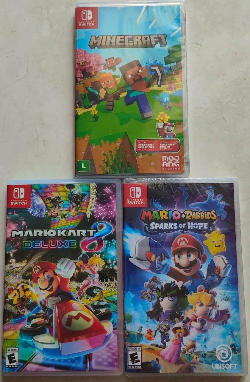 Vendo jogos de Nintendo Switch em Uberlândia e Uberaba.