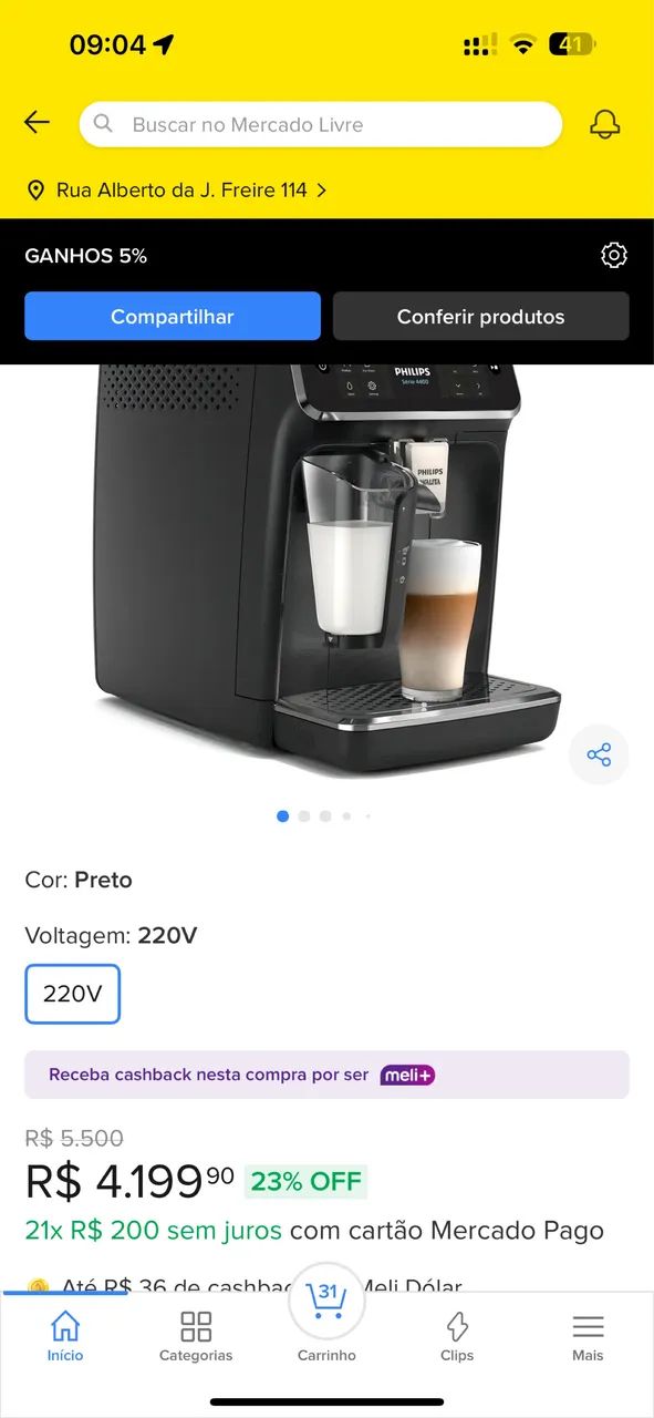 Máquina de café superautomática Philips 