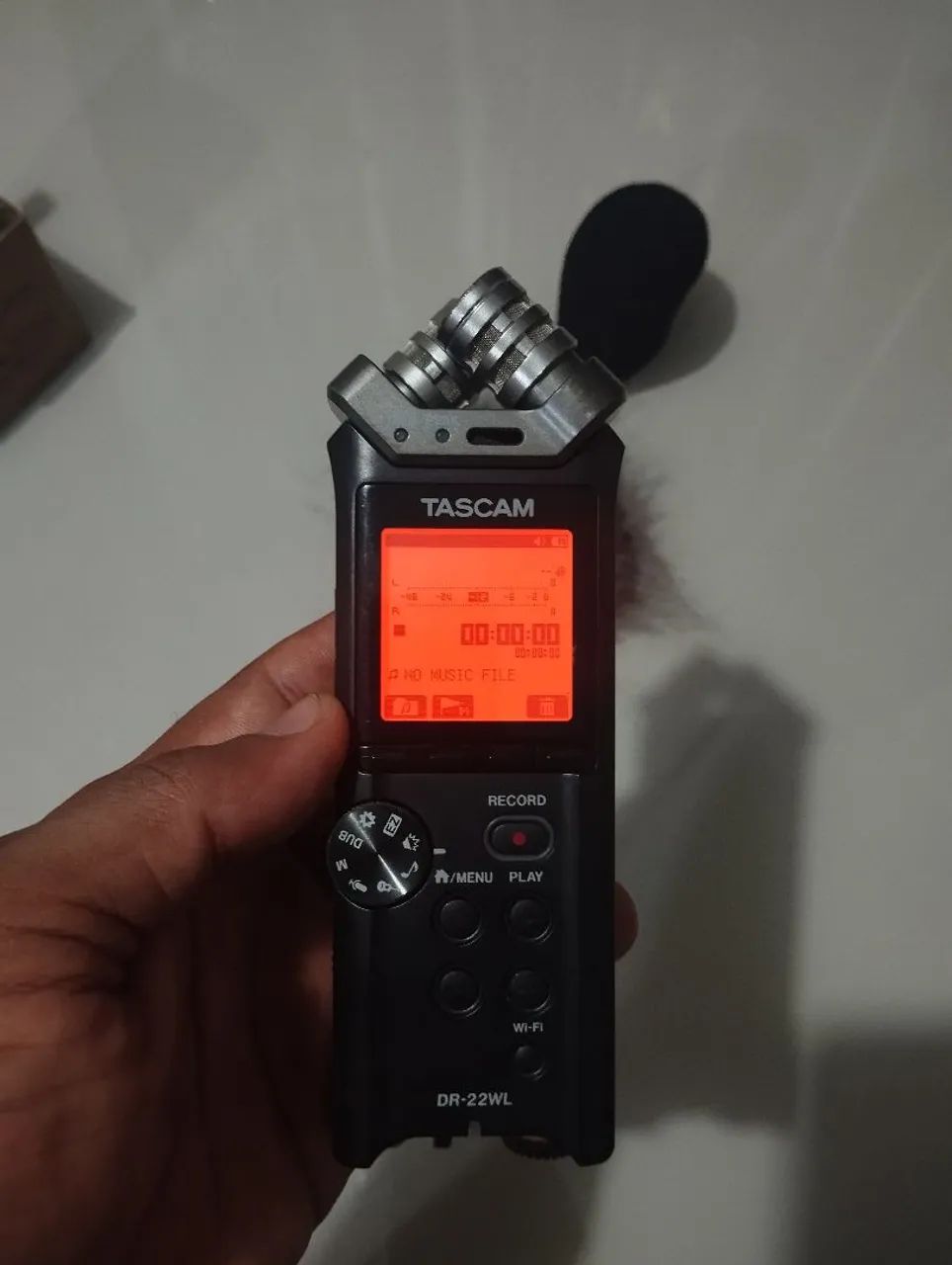 Microfone Tascam, captação de áudio profissional 