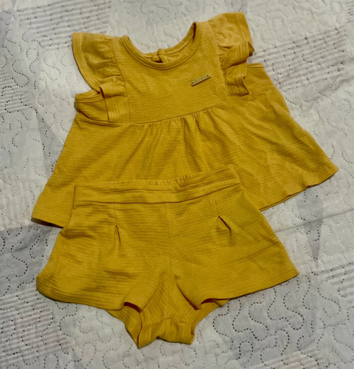 Conjunto Infantil Amarelo - Verão