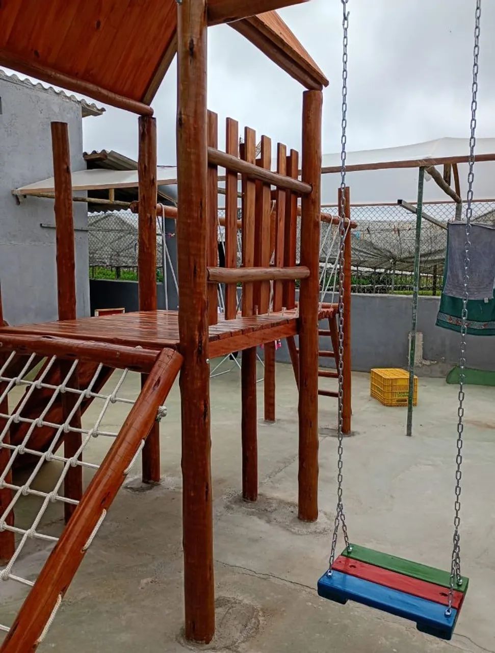 Playground parquinho de madeira completo  - Foto 2