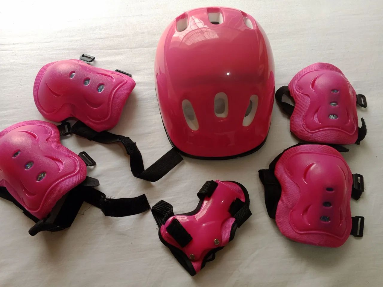 Kit de proteção para patins - Rosa
