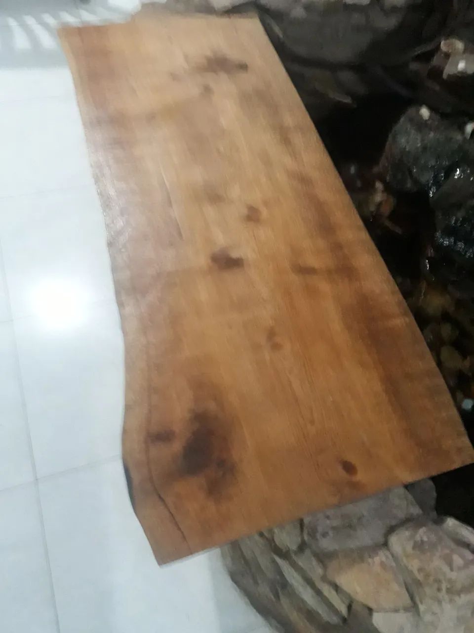 Prancha de madeira rústica pra pia , aparador ou balcão.   - Foto 5