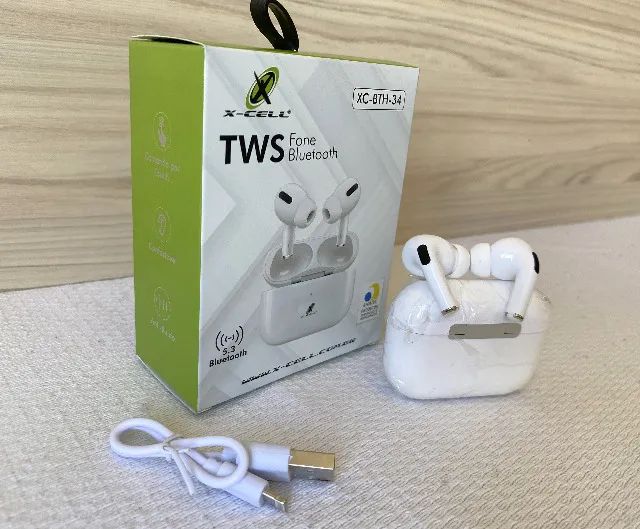 Fone de Ouvido Bluetooth TWS Premium X-Cell XC-BTH-34