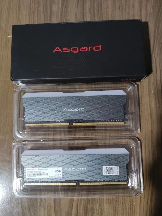 (Novo) Memoria Ram Asgard RGB ddr4 2x8gb 3200mhz