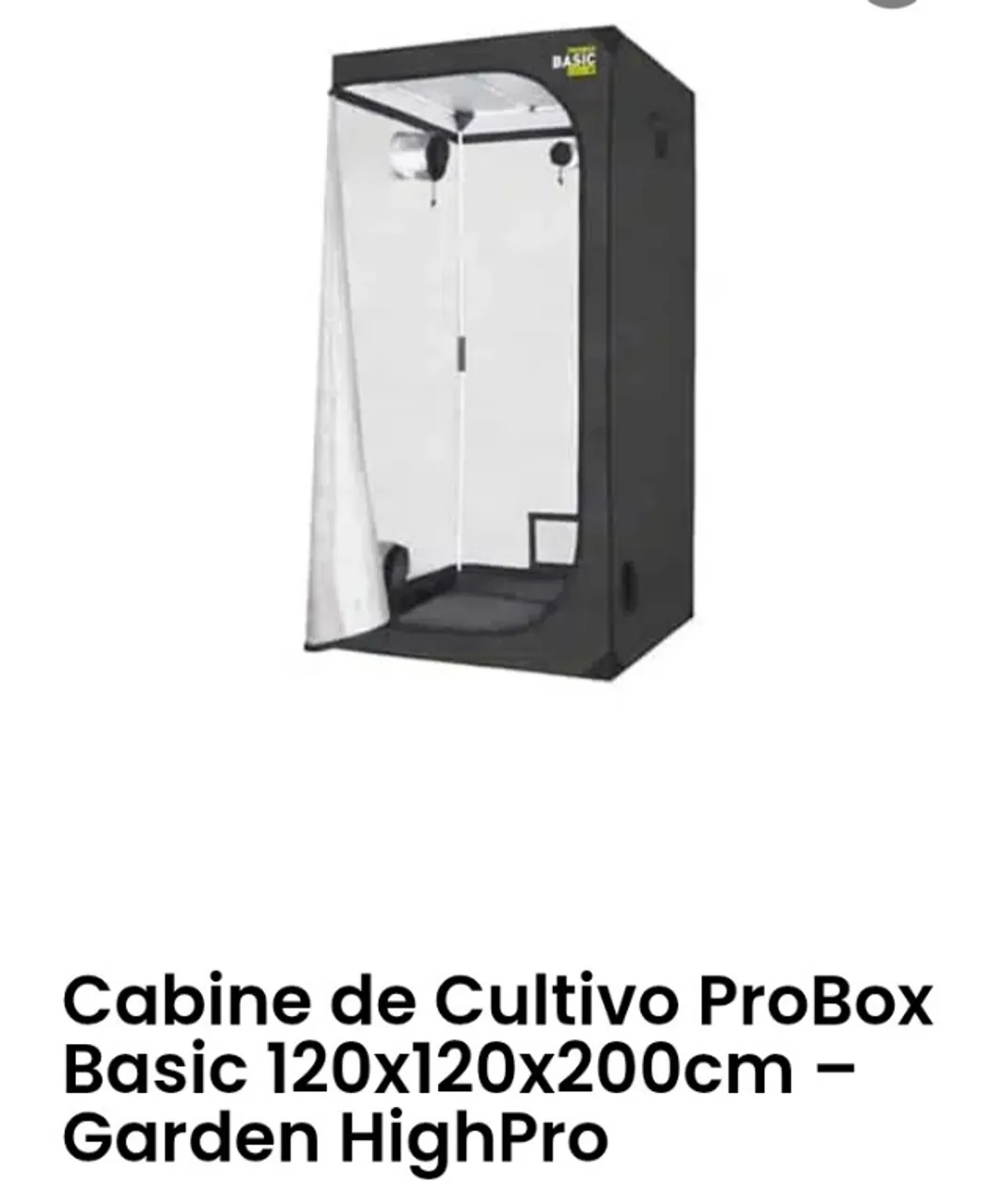 Tenda de cultivo 120x120x200