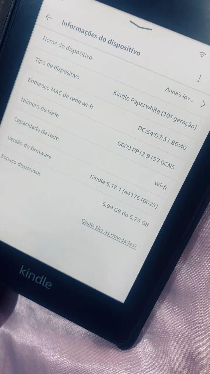 Kindle paperwhite 10° geração 6gb  - Foto 2