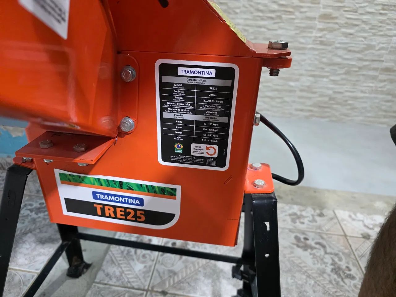 Triturador Tramontina Tre-25 - Novíssimo usado uma vez