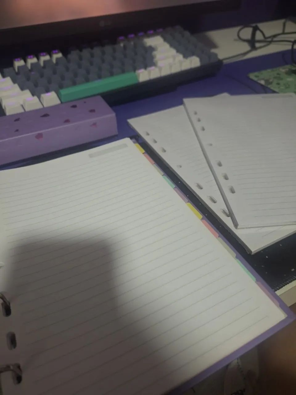 Caderno Fichário + Estojo Romantic Ótima Gráfica - Foto 3