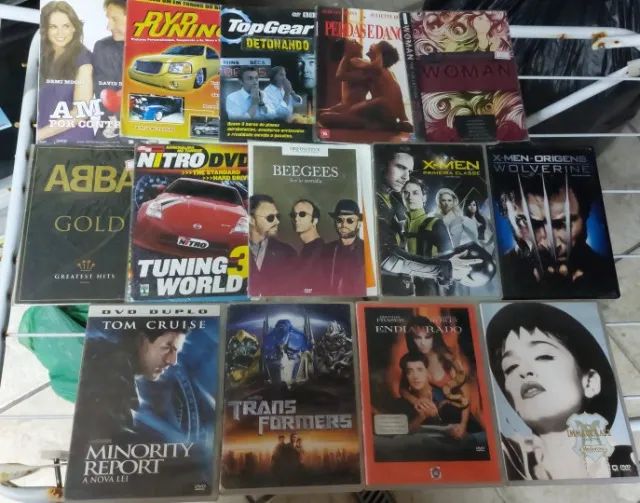 Lote com 14 DVDs Originais de Filmes e Musica
