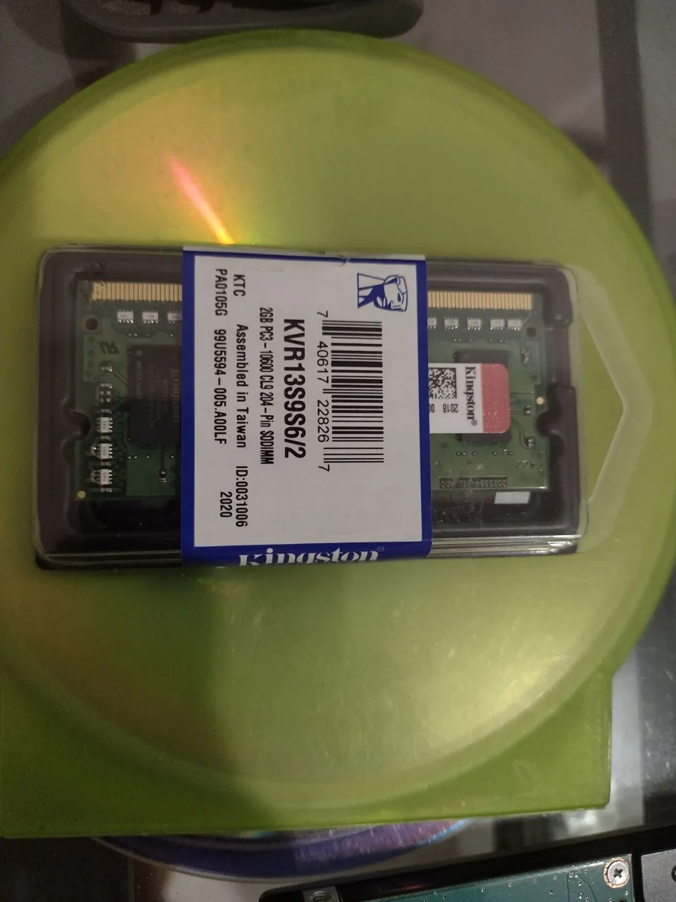 Memória RAM Kingston 2GB DDR3 1300Mhz
