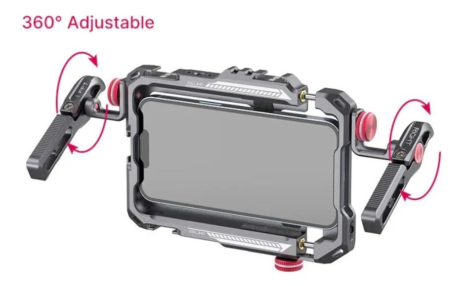 Cage Gaiola Estabilizadora Metal Ulanzi Para iPhone 15 14 13 Cor Preto<br> - Foto 2