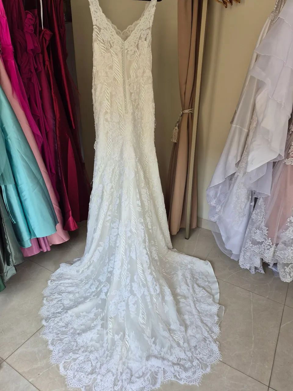 Vestido De Noiva Sereia Off White  - Foto 4