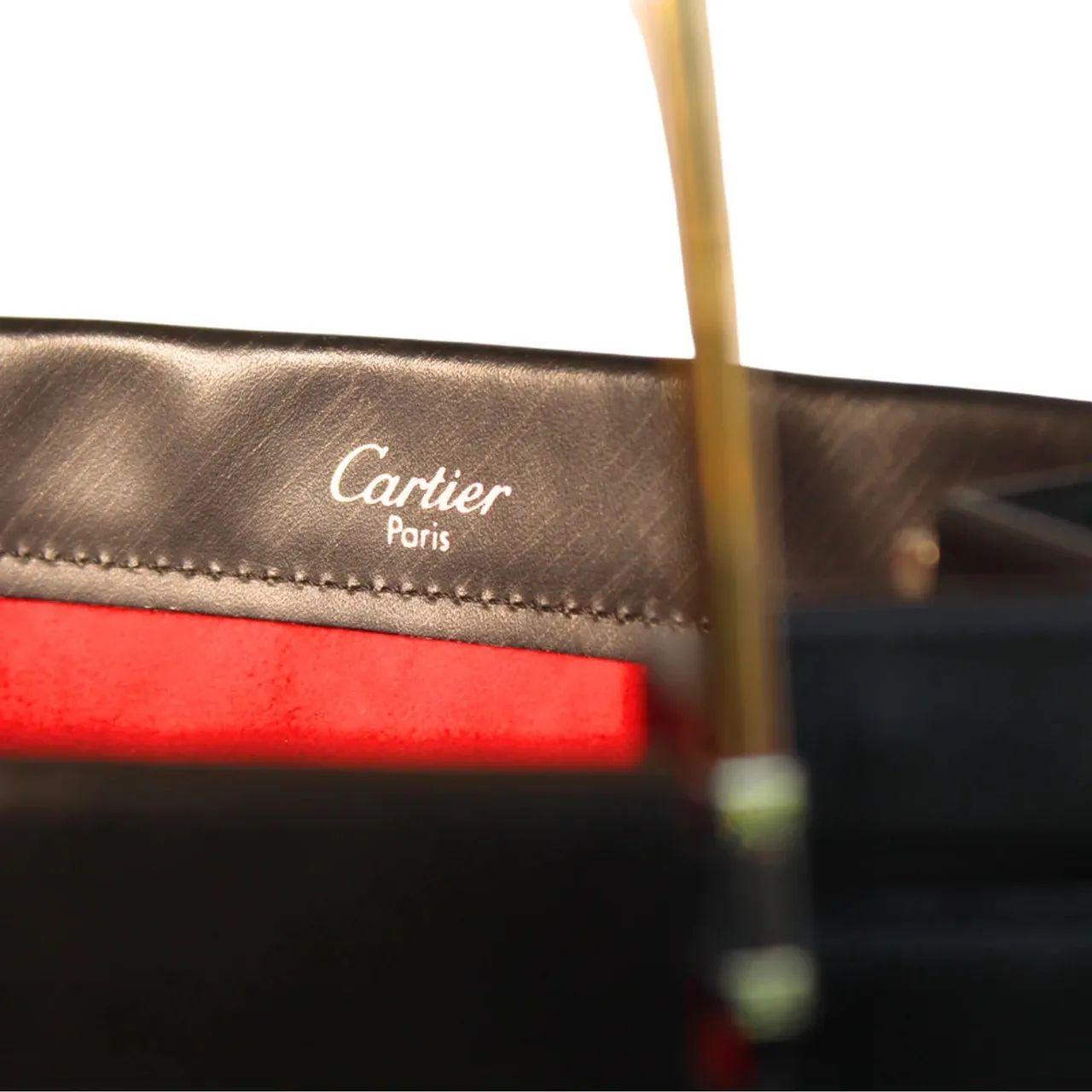 Bolsa Cartier Trinity couro preta - Foto 3